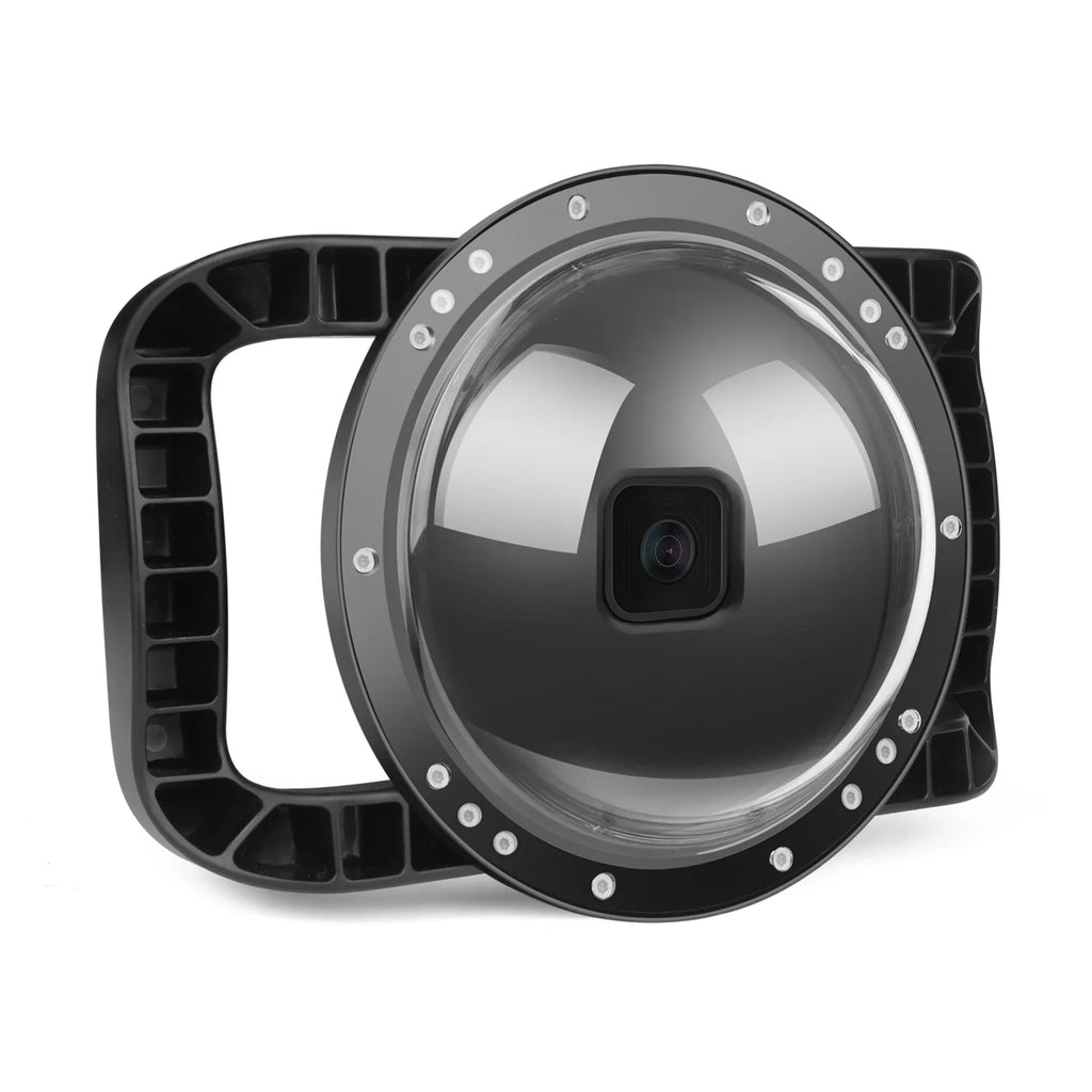 SHOOT XTGP559 Dual Handle Dome Port Case - 45m Waterproof, 180° Wide Angle for Hero 9 Black Hero 10