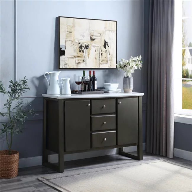 Madan Server, Gray Oak. Acme Furniture  54 x 18 x 36 in