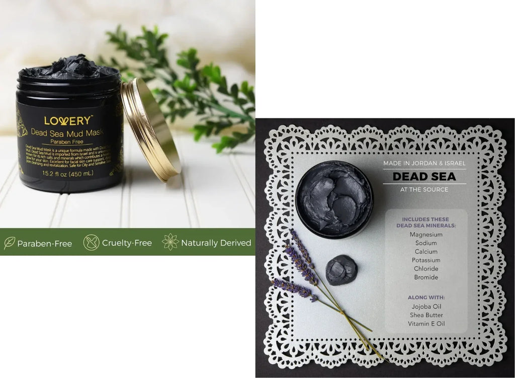Dead Sea Mud Mask with Jojoba Oil & Vitamin E, Pore Reducer