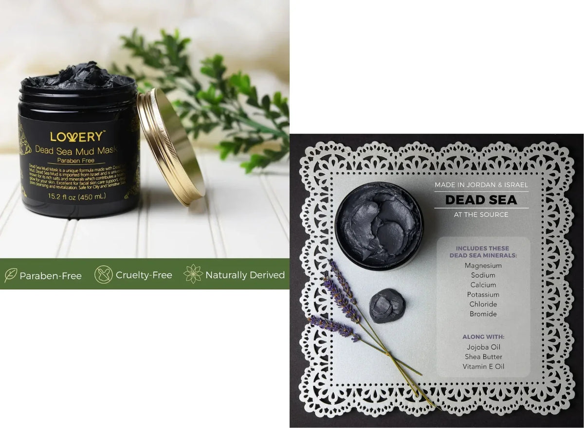 Dead Sea Mud Mask with Jojoba Oil & Vitamin E, Pore Reducer