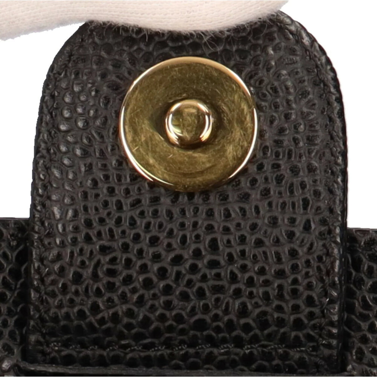 Pre-Owned Chanel CHANEL chain shoulder bag leather black ladies (Good)