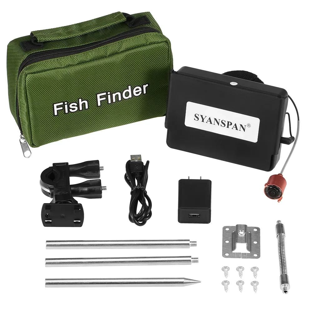 Arealer 4.3 Inch Portable Underwater Fishing Camera Fish Finder Waterproof Night Vision Ice vessel Fishing Camera 20M Cable with Carry Bag