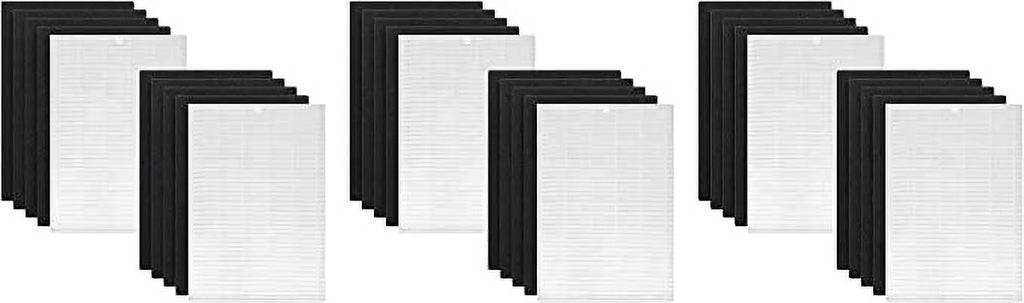Nispira AP-1216-FP True HEPA Carbon Filter Replacement appropriate with Coway Airmega Air Purifier AP-1216L, 6 Sets