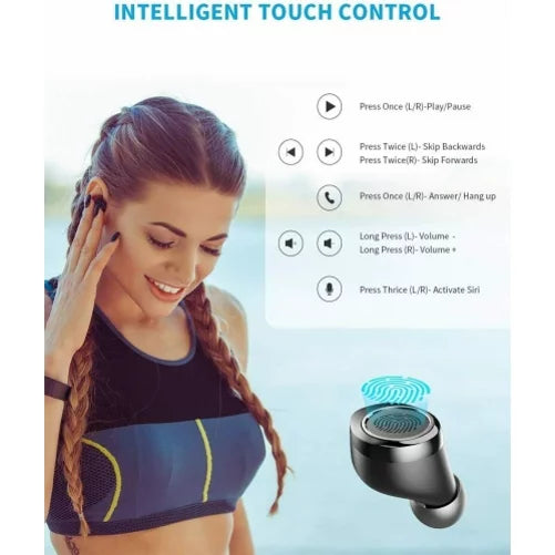 Wireless Earphones TWS Headphones True Stereo Earbuds w Mic Charging Case P5Y for  Galaxy A30s A21 A20 A13 5G A12 5G A11 A10s A10e A03s A02s A01 - Sonim XP8 XP3 -  Xperia 1