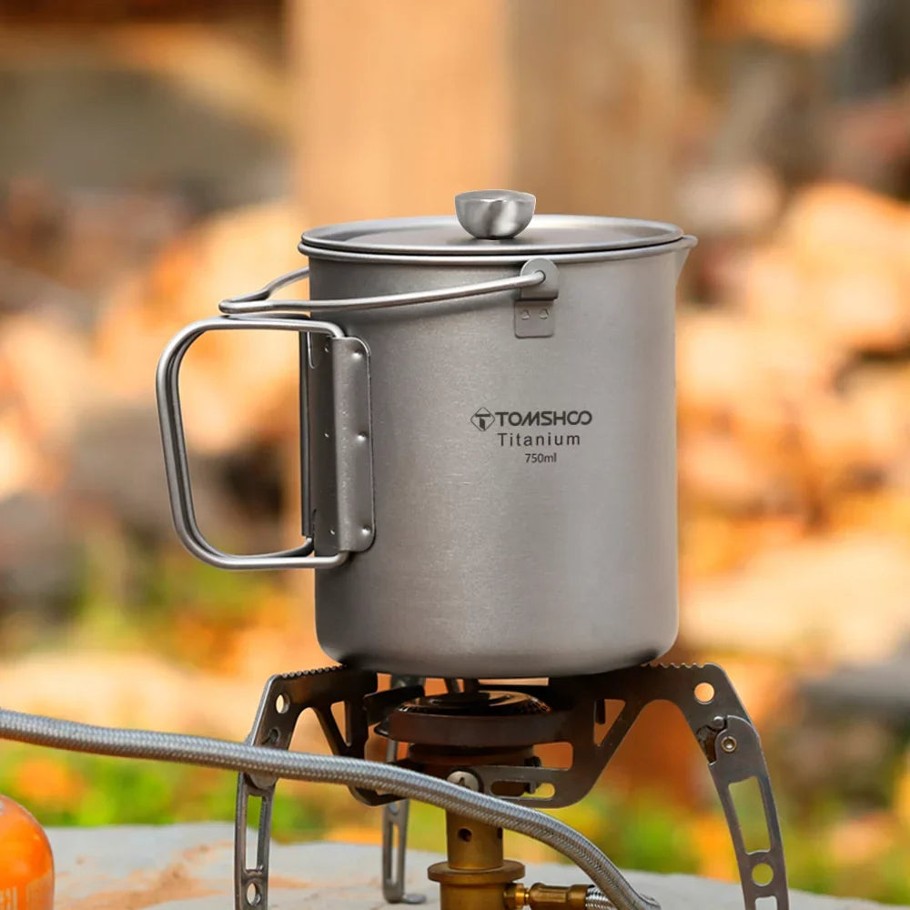 TOMSHOO Method Press Pot, 750ml Camping Coffee Cup with Press Plate, French Press Coffee Maker for Backpacking and Hiking