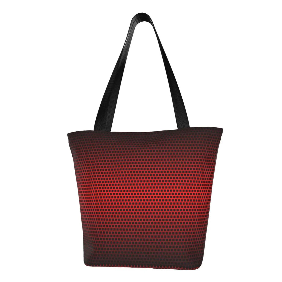 Lukts Red Geometric Perforated Square Background Tote Bag,Shoulder Bag Women'S Hobos Handbags Large Capacity Shopping Bag