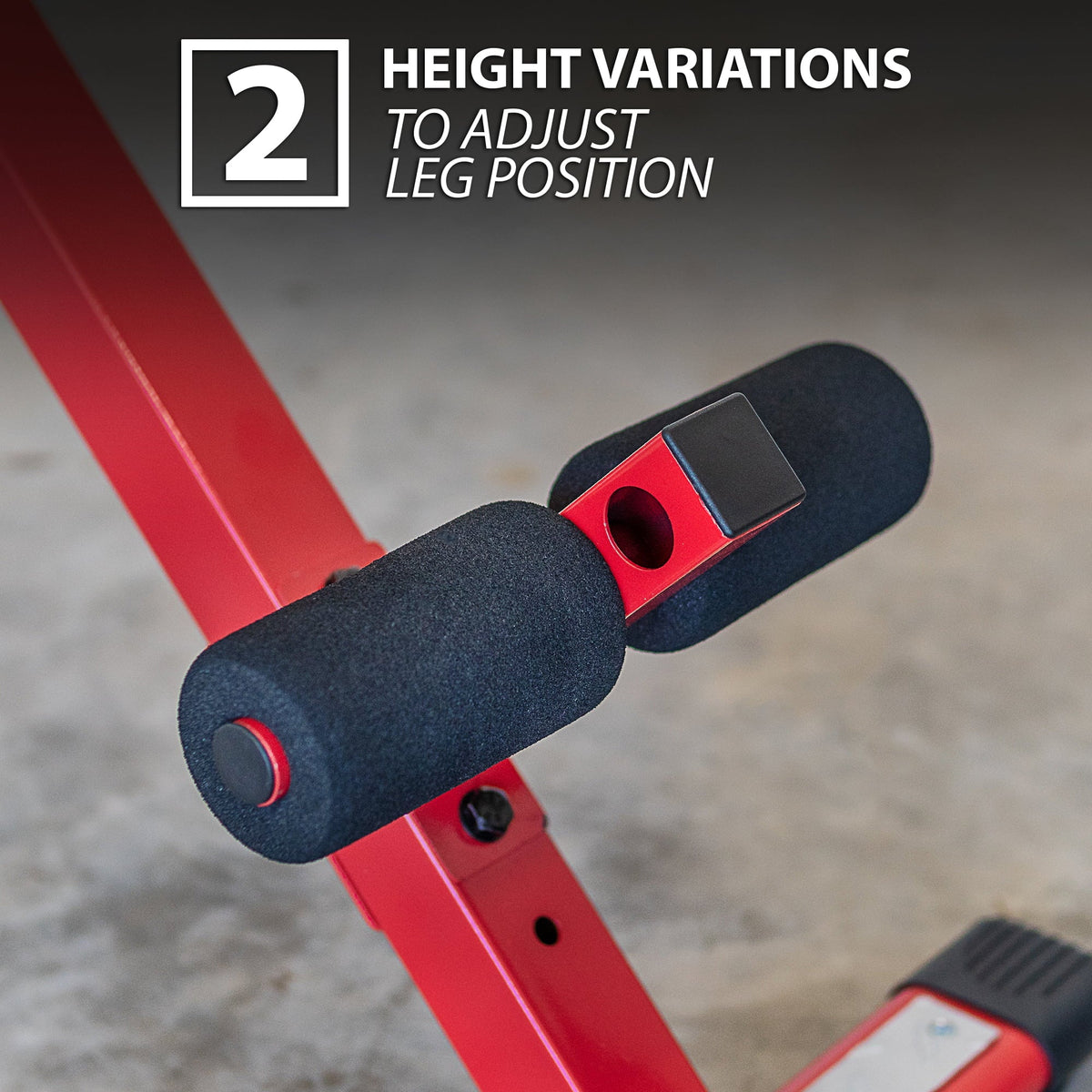GHD Ab Bench for Lower Back Workout, Hyper Exercises.. Red Coated Steel Hyperextension Machine. Synergee Roman Chair