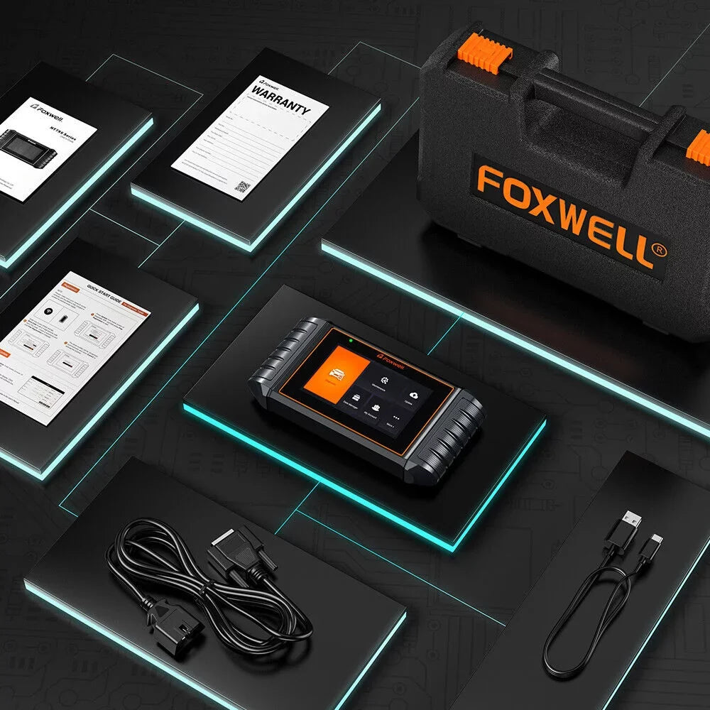 FOXWELL NT710 OBD2 Scanner Code Reader Bi-directional Scan Diagnostic Tool Relearn Coding Reset TPMS fit for