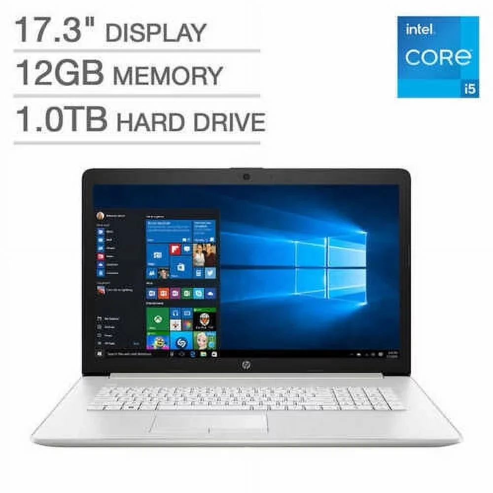 17.3" Non-Touch Screen Laptop - 11th Gen  Core i5-1135g7, 1TB hard drive, 12GB Memory,  Iris Xe Graphics, Backlit Keyboard, DVD-RW, Windows 10 Home  -  17-by4063cl