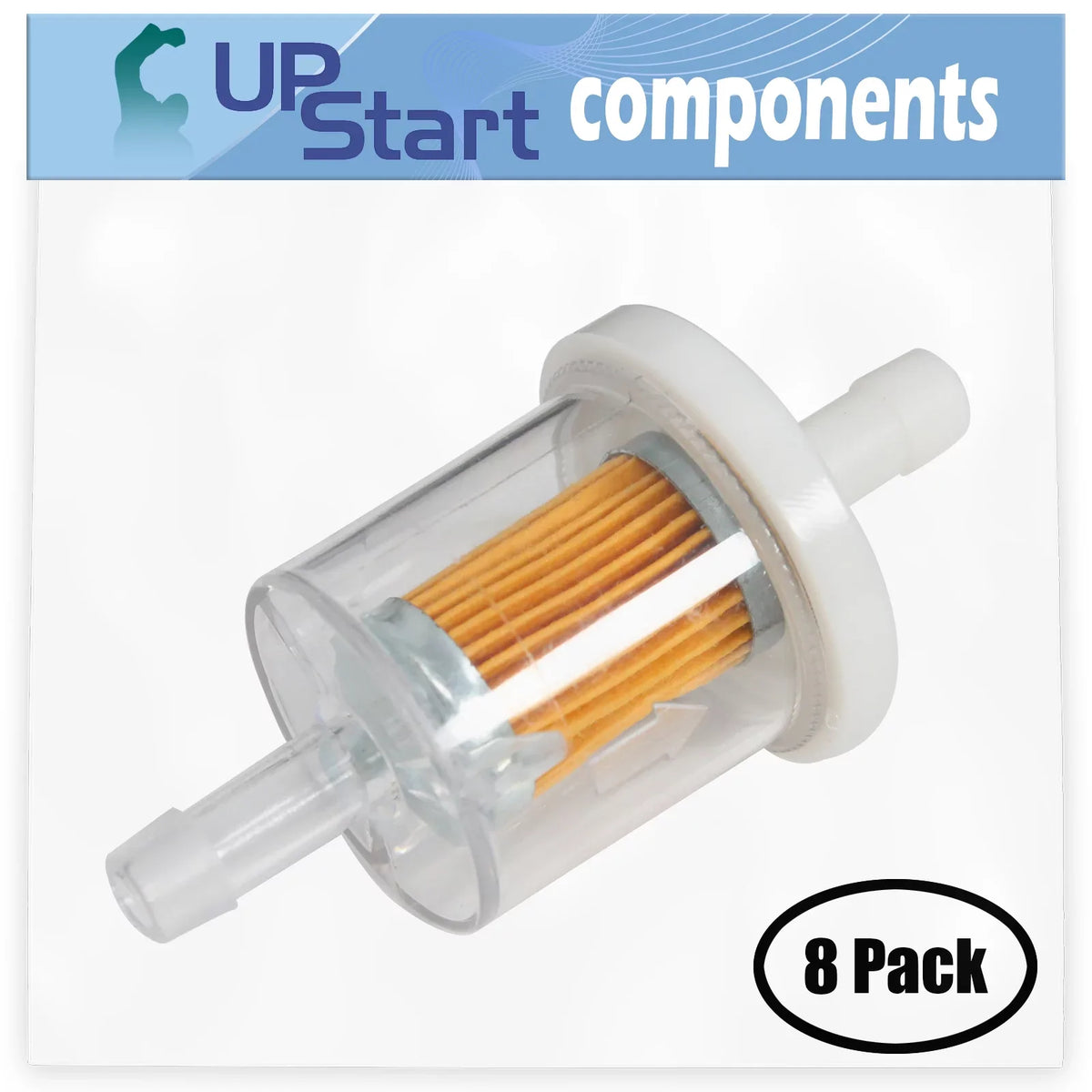8-Pack 691035 Fuel Filter Replacement for Bobcat 38666 - appropriate with 493629 Fuel Filter 40 Micron