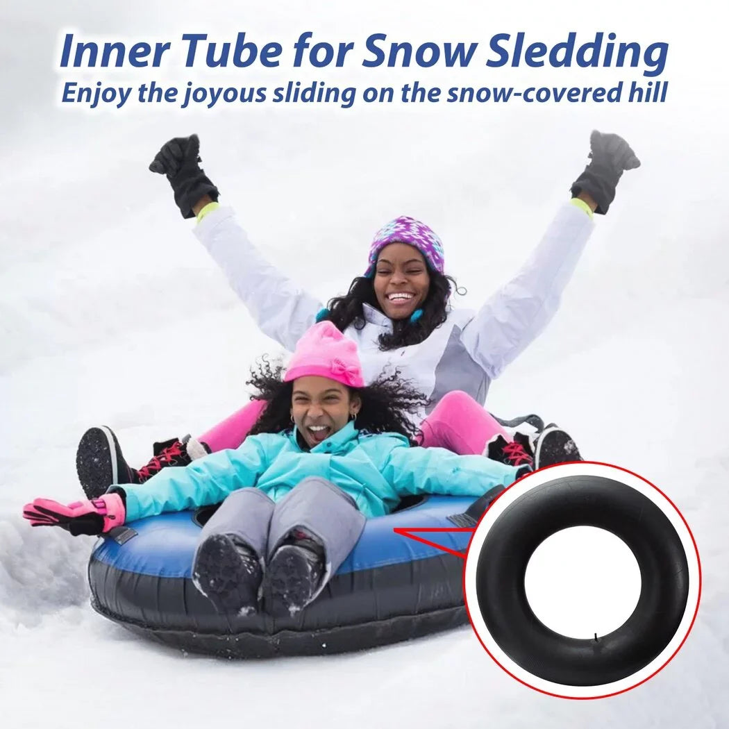 2PCS River Tubes for Adults, Heavy Duty Snow Tubes for Snow Sledding, 39inch Large Rubber Snow & moisture Tire Tubes, Pool Closing Inner Tubes, Rubber Pool Float Inner Tubes