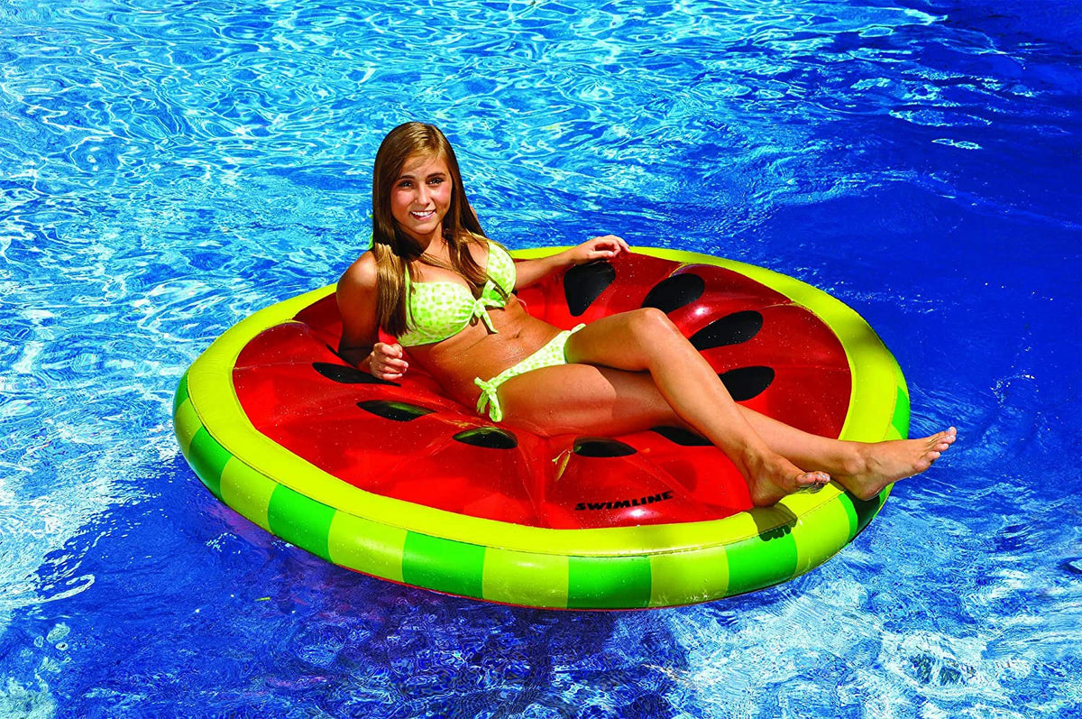 Swimline Watermelon Slice Island Inflatable Raft