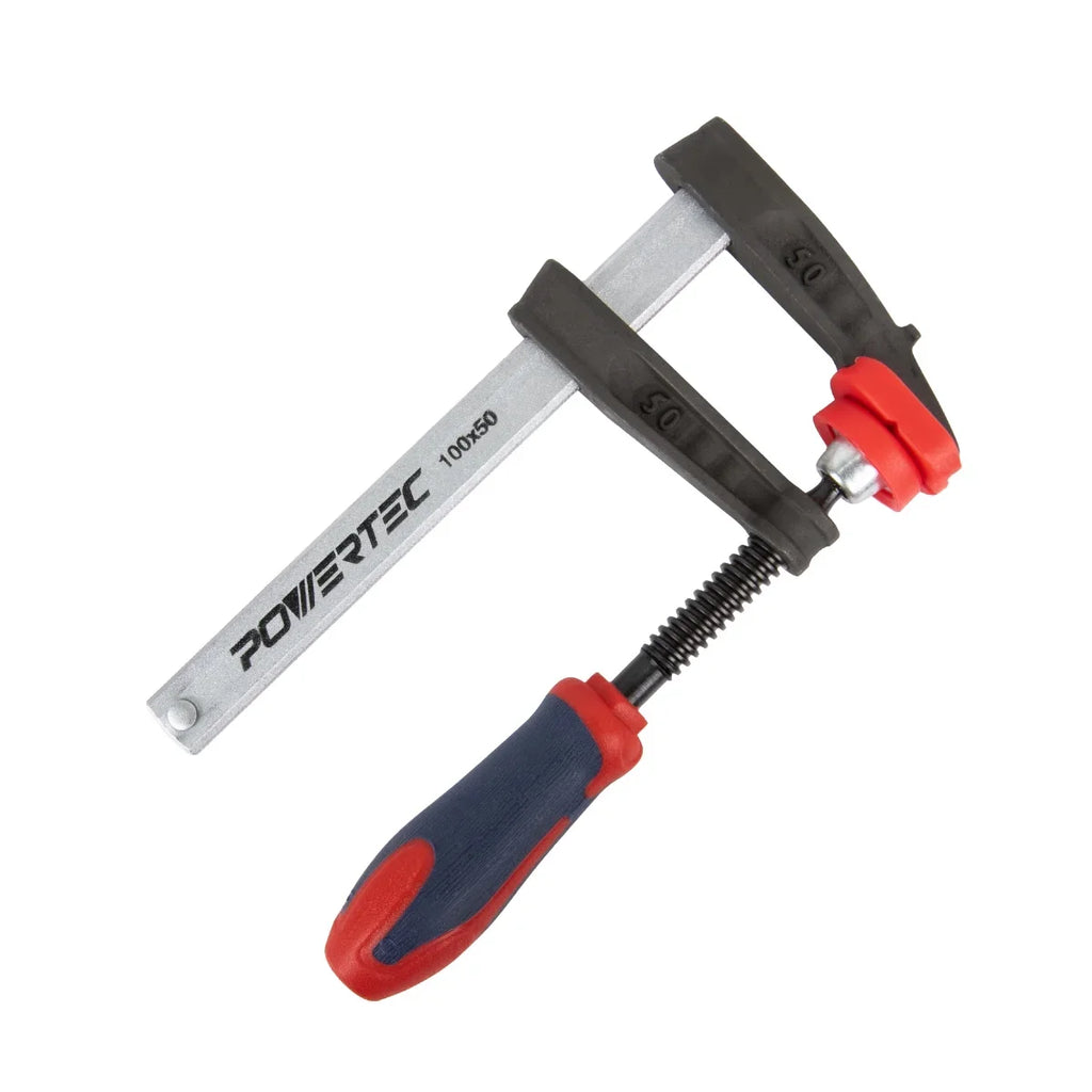 POWERTEC 4PK 4-Inch F Clamp Heavy Duty F Style Bar Clamps for Woodworking, 330 lb Capacity each (71591-P2)