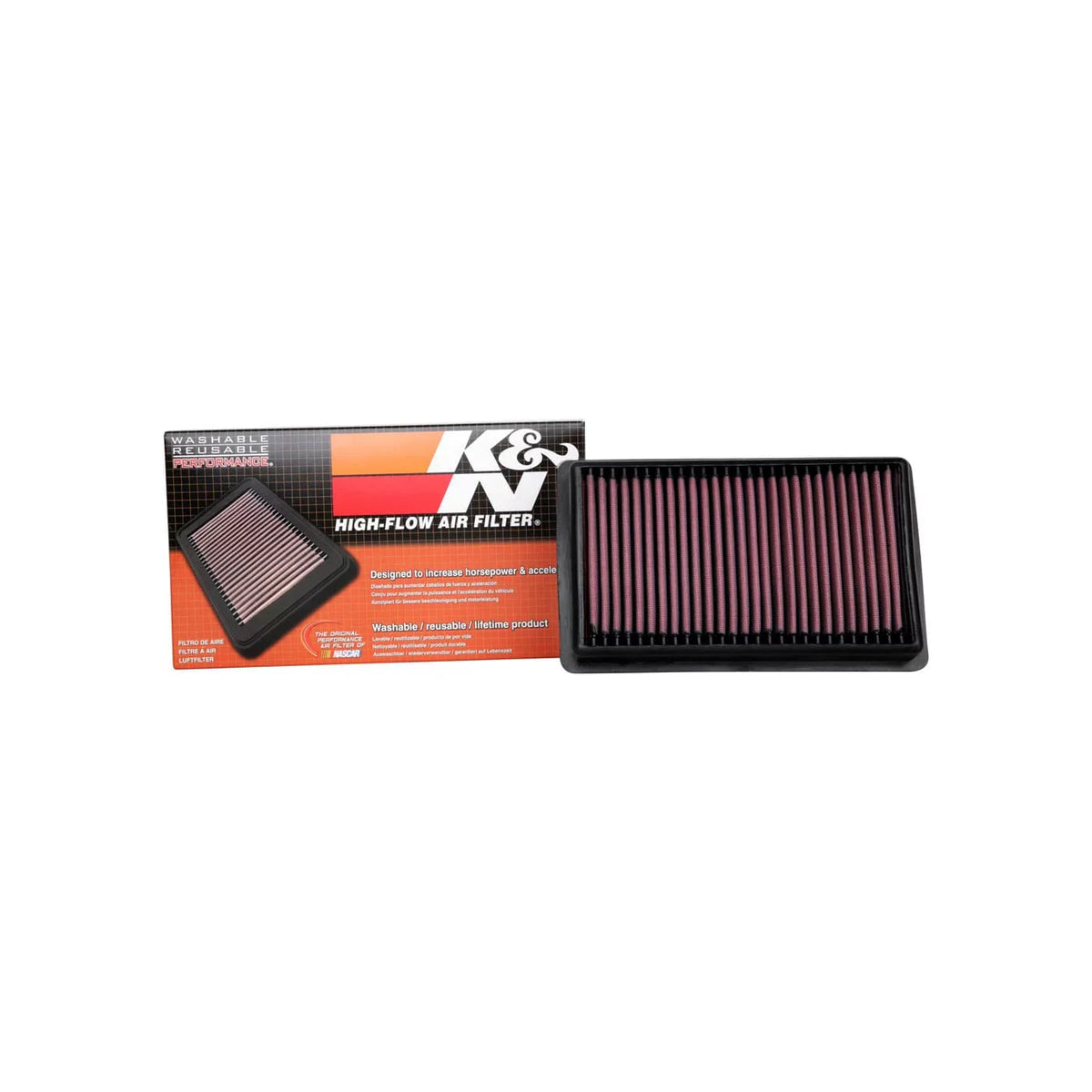K&N Engine Air Filter: Increase Power & Towing, Washable, Premium, Replacement Air Filter: suitable With 2020-2022 Jeep V6 (Wrangler, Wrangler Jl, Gladiator), 33-5106