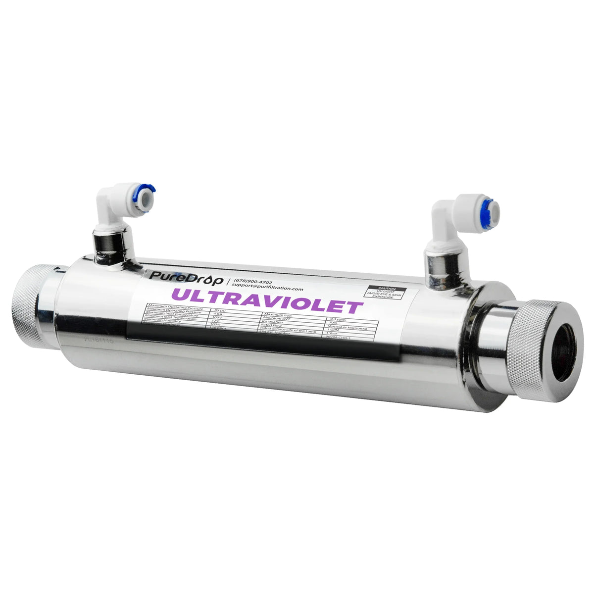 PureDrop UV Light liquid Disinfection System With Smart Flow Sensor Switch