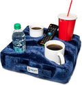 Use it anywhere-Couch, floor, bed, man cave, car, RV, park, beach and more!. Cup Cozy Deluxe Pillow (Navy) As Seen on TV -The world's BEST cup holder! Keep your drinks close and prevent spills