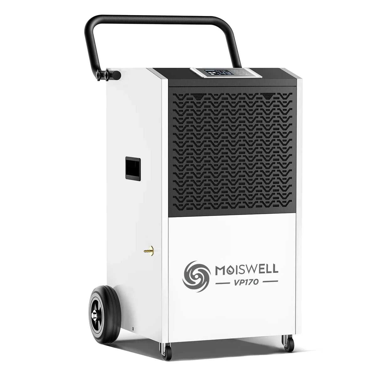 Moiswell 170 Pints Commercial Dehumidifier with Pump and Drain Hose - Ideal for Industrial Site, Basements, liquid Damage Unit for Large Spaces up to 7,500 Sq Ft - Auto Defrost, Memory Starting
