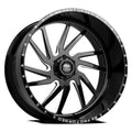 LUXXX HD FORGED LHD PRO 1 HORNET 26X14 6X139.7 -76ET 106.1CB GLOSS BLACK MILLED WHEEL