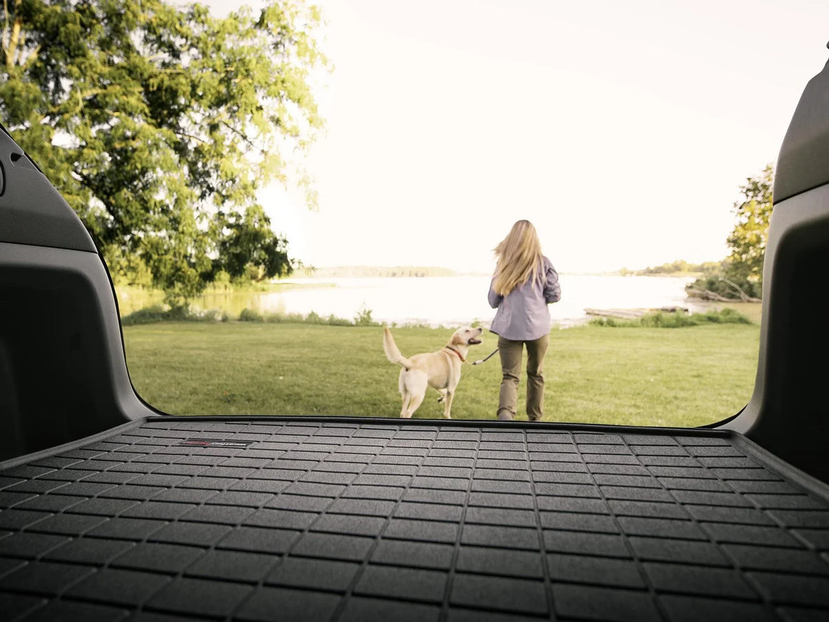 WeatherTech Cargo Trunk Liner with Bumper Protector appropriate with  Edge, Edge ST - Behind 2nd Row Seating With Bumper Protector, Black