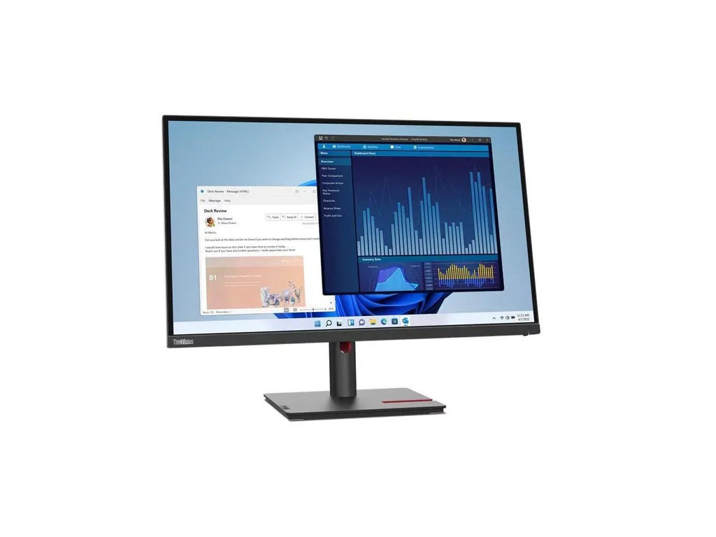 ThinkVision T27p-30 27" 4K UHD LCD Monitor - 16:9 - Black - 27" Class - In-plane Switching (IPS) Technology - 3840 x 2160 - 1.07 Billion Colors - 350 Nit - 4 ms - 60 Hz Refresh Rate -