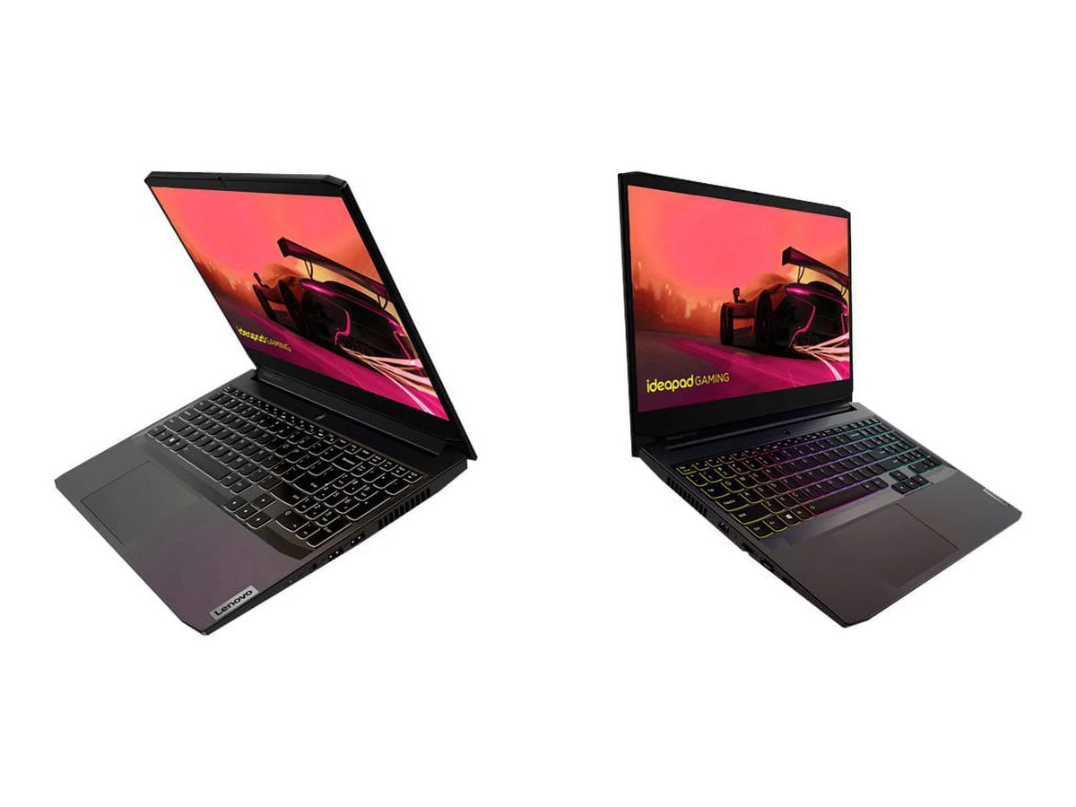 IdeaPad Gaming 3 15ACH6 82K2 - 180-degree hinge design - AMD Ryzen 5 - 5600H / up to 4.2 GHz - Win 10 Home 64-bit - GF RTX 3060  - 8 GB RAM - 512 GB SSD NVMe - 15.6" IPS 1920 x 1080 (Full HD) @ 120 Hz - 802.11a/b/g/n/ac/ax - shadow black - kbd