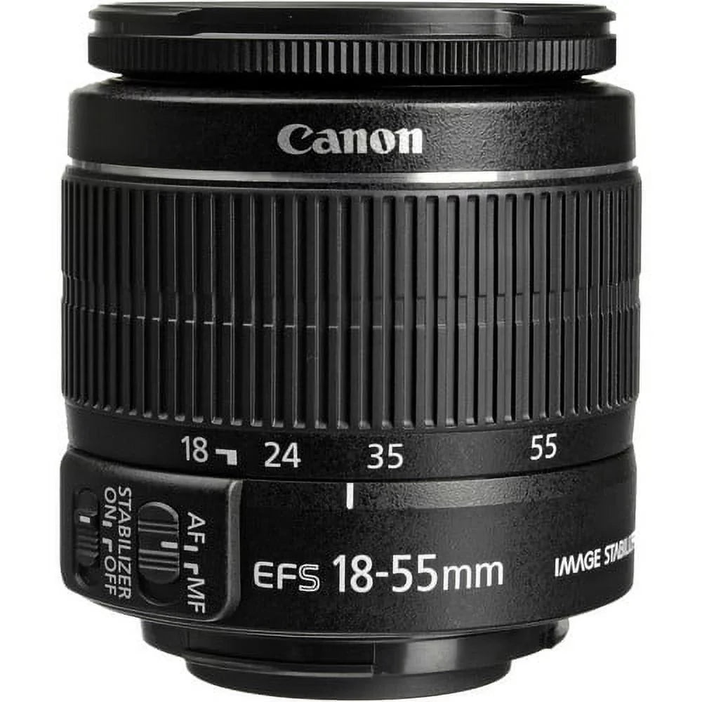 t6i, t5i, t6, t5, 1200d, t3i, t4i, sl1, 700d, 760d 750d, 650d, 600d.....+ aud essential acce.  ef-s 18-55mm f/3.5-5.6 is stm lens (white box) for  eos slr cameras 7d ii, 7d, 70d, 60d, 50d,..