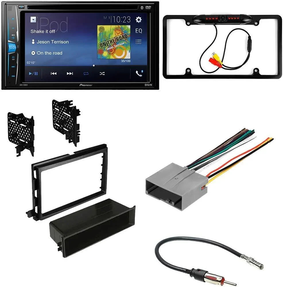 KIT2529 Bundle with Pioneer Multimedia DVD Car Stereo and Installation Kit - for 2008-2009  Taurus / Bluetooth Touchscreen, Backup Camera, Double Din Dash Kit