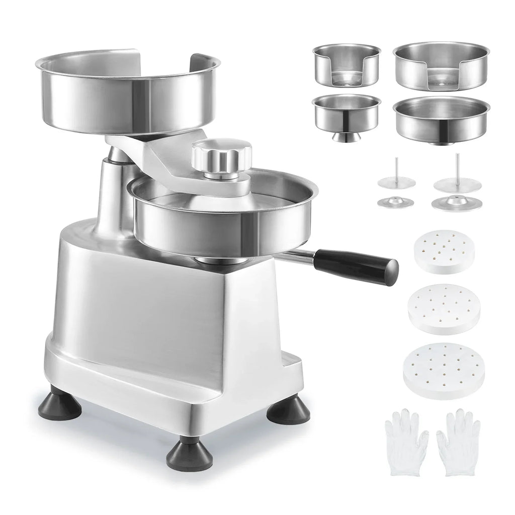 SKYSHALO 4"/5"/6" Commercial Burger Patty Maker Hamburger Press Forming Machine