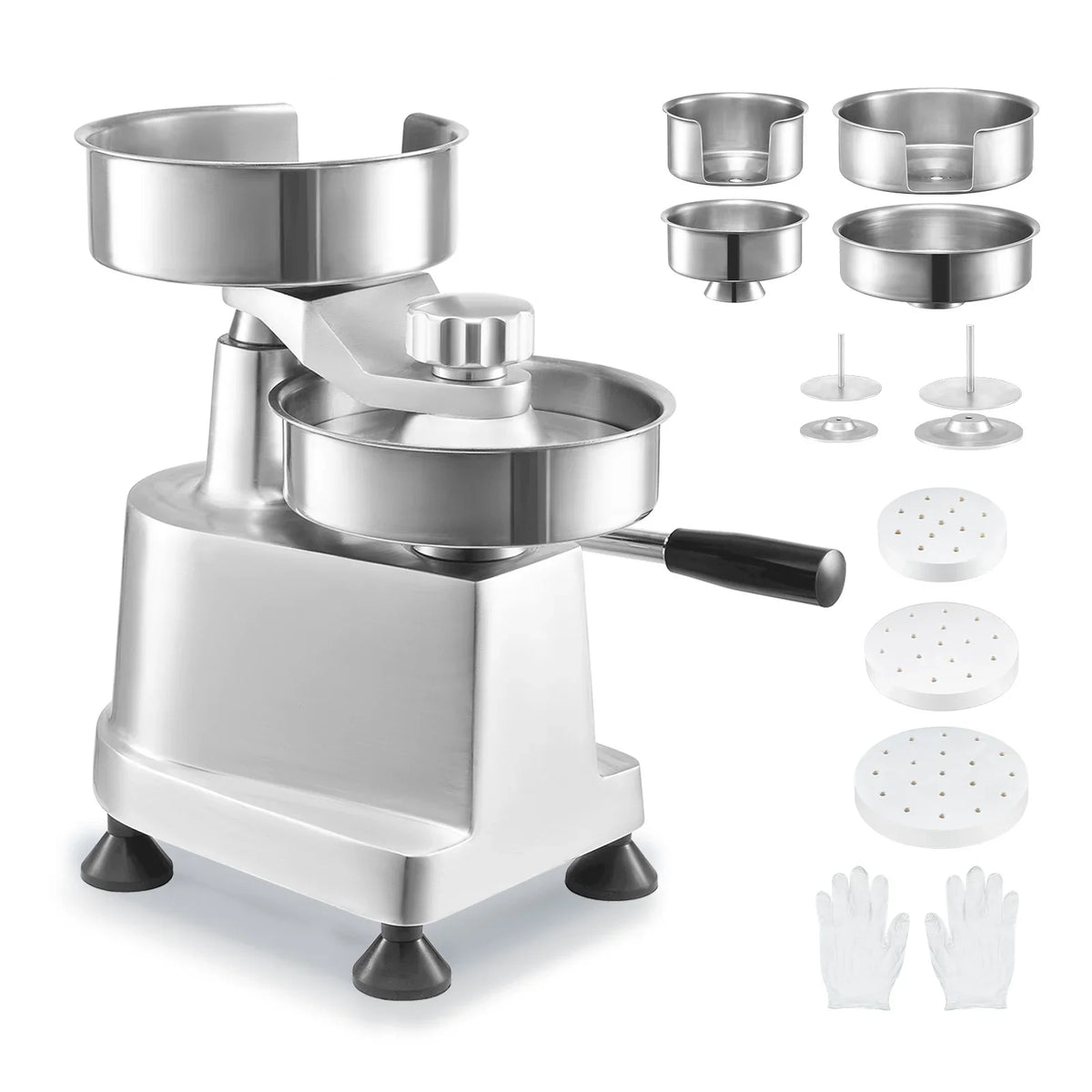 SKYSHALO 4"/5"/6" Commercial Burger Patty Maker Hamburger Press Forming Machine