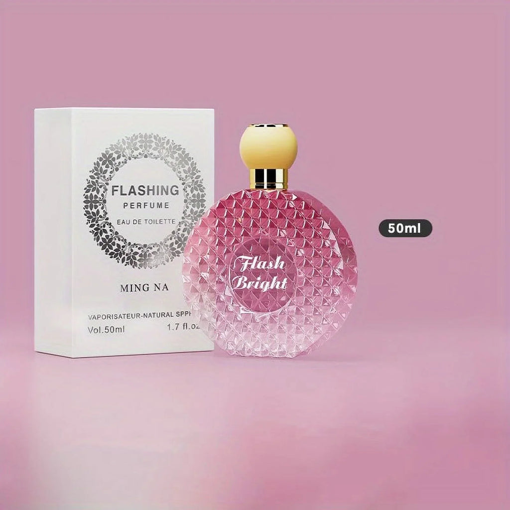 MINGNA Eau De Toilette Spray For Women, Refreshing And Lasting Floral Fruity Scent, Sparkling Diamond-Shaped Perfume, For Dating, Daily, Party Use