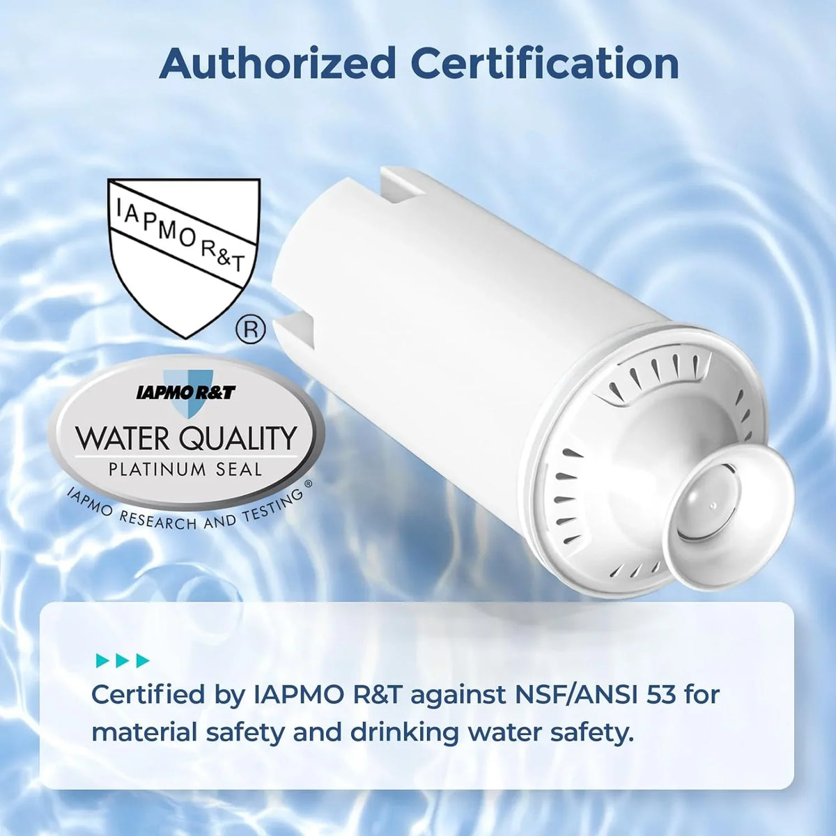 4-Pack Standard moisture Filter Replacements for Brita® liquid Pitchers and Dispensers, NSF Certified to Reduce Chlorine and Bad Taste, BPA free