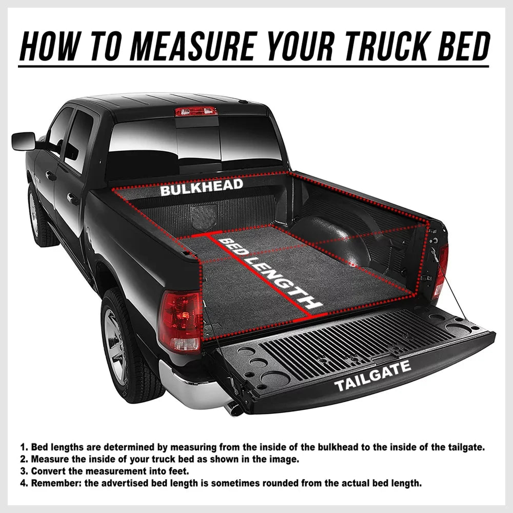 Short Bed Truck Tonneau wrap 5Ft Soft Top Tri-Fold Fleetside for 05-21 Frontier Fits select: 2005-2019 NISSAN FRONTIER