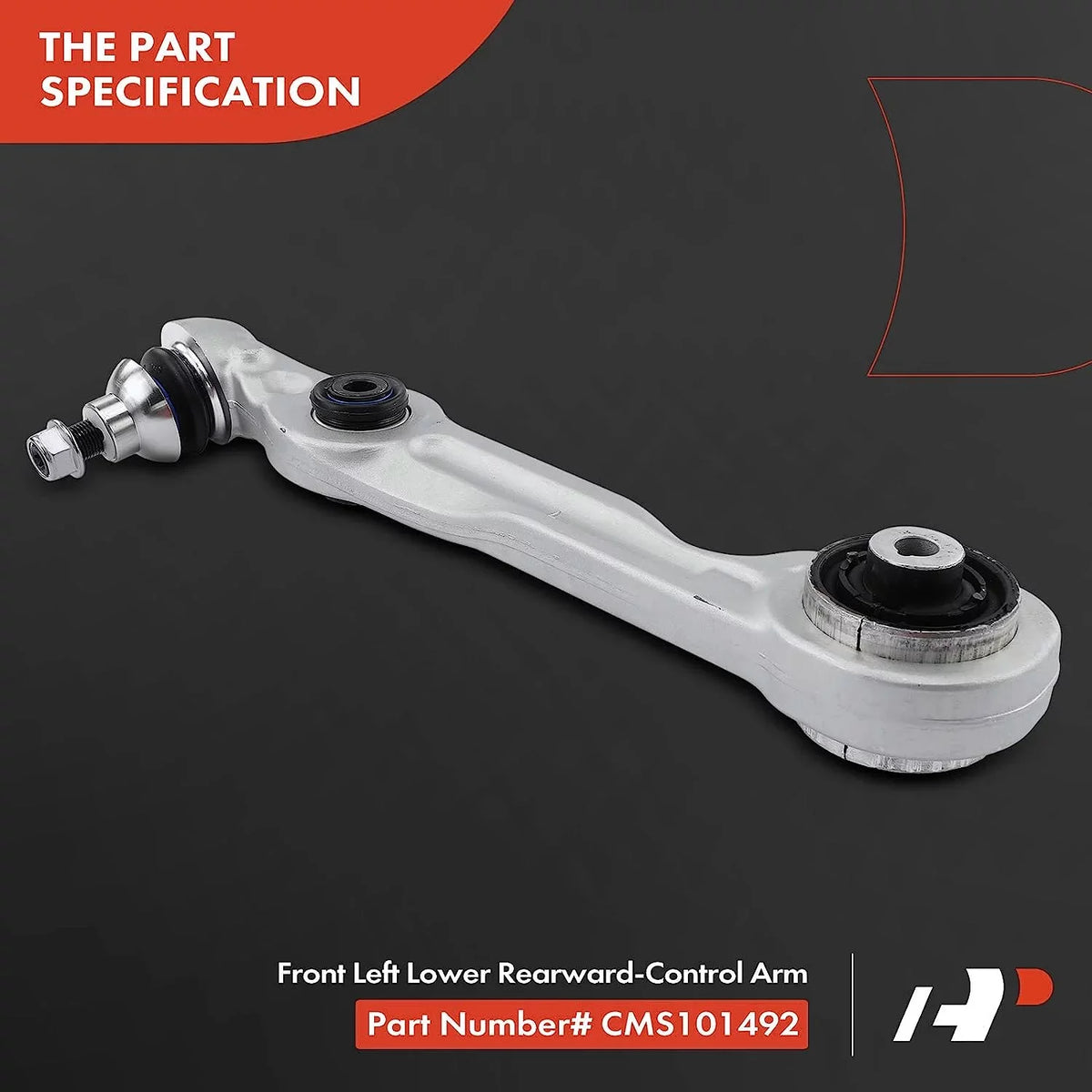 A-Premium Front Left Rearward Lower Control Arm, with Ball Joint & Bushing, matching with Mercedes-Benz S450 2018-2019, S550 2014-2017, S550e 2015-2017, S560 2018-2019, S63 AMG 2015-2017