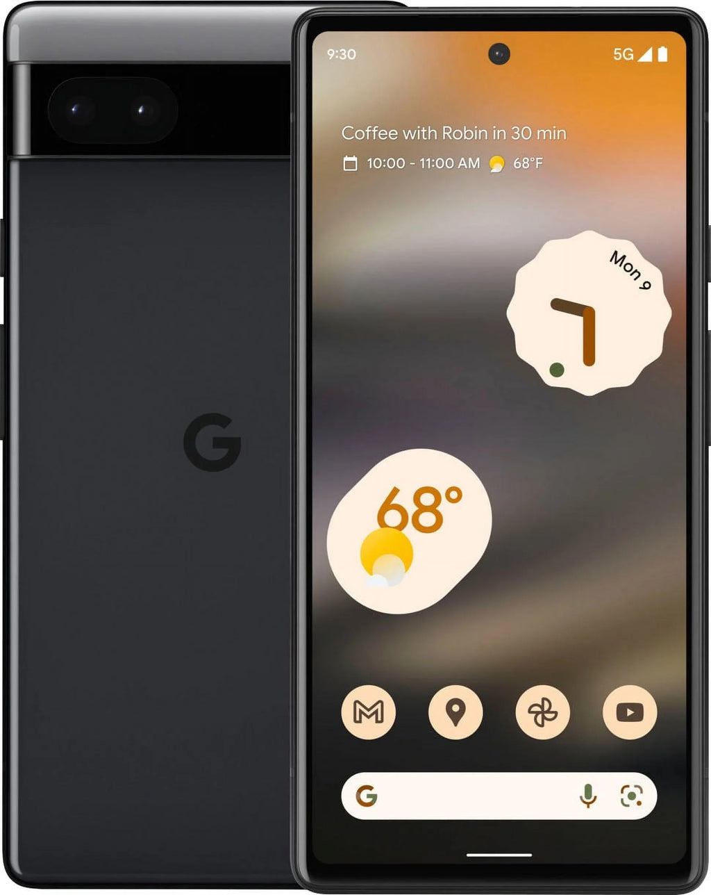 Restored Google Pixel 6a 128GB Charcoal (Unlocked) GA02998 (Refurbished)