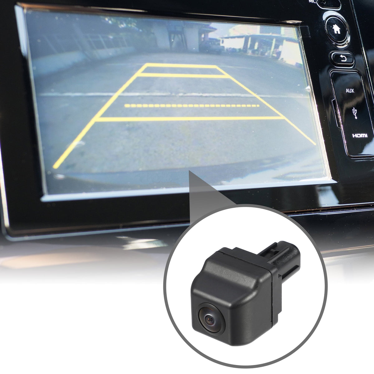Rear View Back Up Camera No.86790-0P020 for  Alphard 2008-2017 Plastic Black