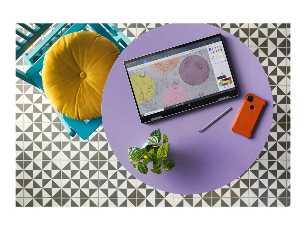 Pavilion x360 Laptop 15-er0051nr - Flip design -  Core i5 1135G7 / 2.4 GHz - Win 10 Home 64-bit - Iris Xe Graphics - 8 GB RAM - 512 GB SSD NVMe - 15.6" IPS touchscreen 1920 x 1080 (Full HD) - Wi-Fi 6 - natural silver - kbd: US