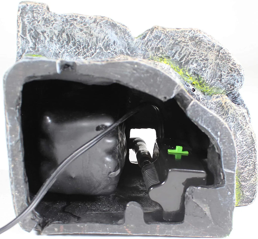 Penn-Plax Reptology Crystal-Falls Tiered moisture Filtration System for Turtles and Amphibians, Gray