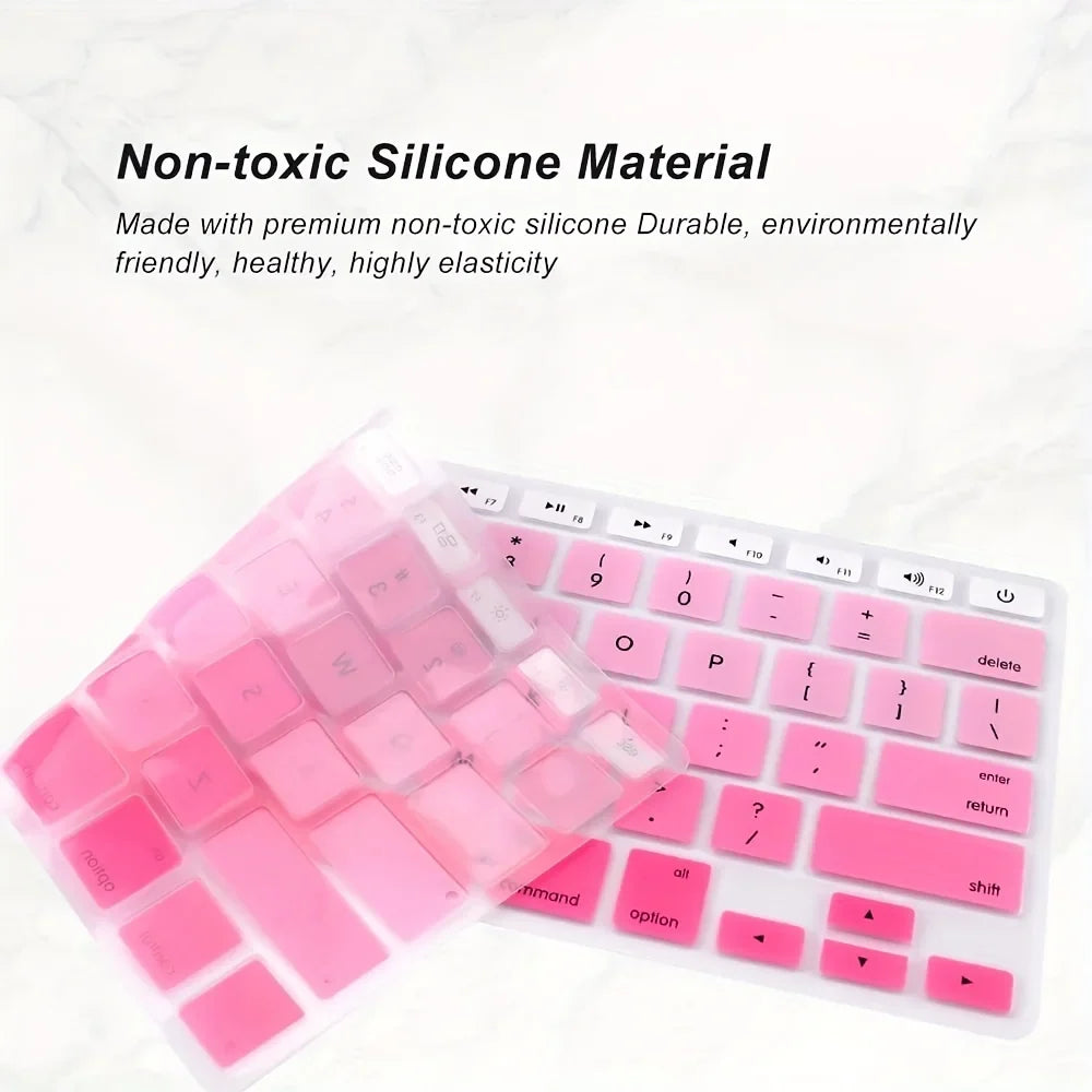 Silicone Keyboard protector Skin For MacBook Air 13 Inch A1466 A1369(Release 2010-2017)& MacBook Pro 13" 15" 17" (2019 Or Older Version,with/Without Retina Display)