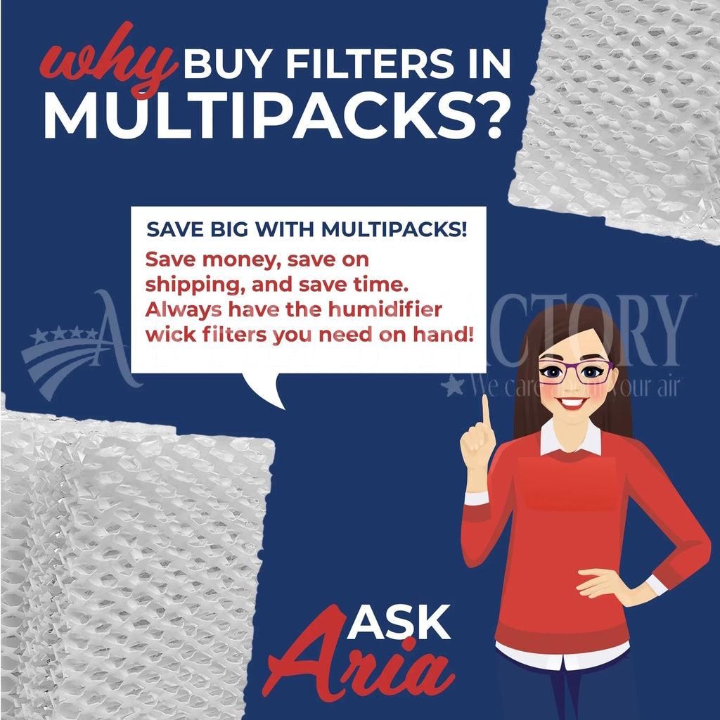4-Pack appropriate with Honeywell HCM631, HCM635, HCM645, HCM650, HCM300T, HCM315T, HCM350 by Air Filter Factory