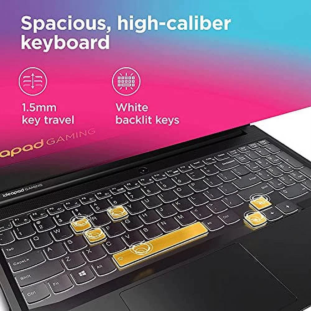 2022 Newest  IdeaPad 3 Gaming Laptop, 15.6" FHD 120Hz IPS Display, AMD Ryzen 5 5600H (Beats i7-10700), NVIDIA GeForce GTX 1650, 64GB RAM, 2TB SSD, Backlit Keyboard, Windows 11