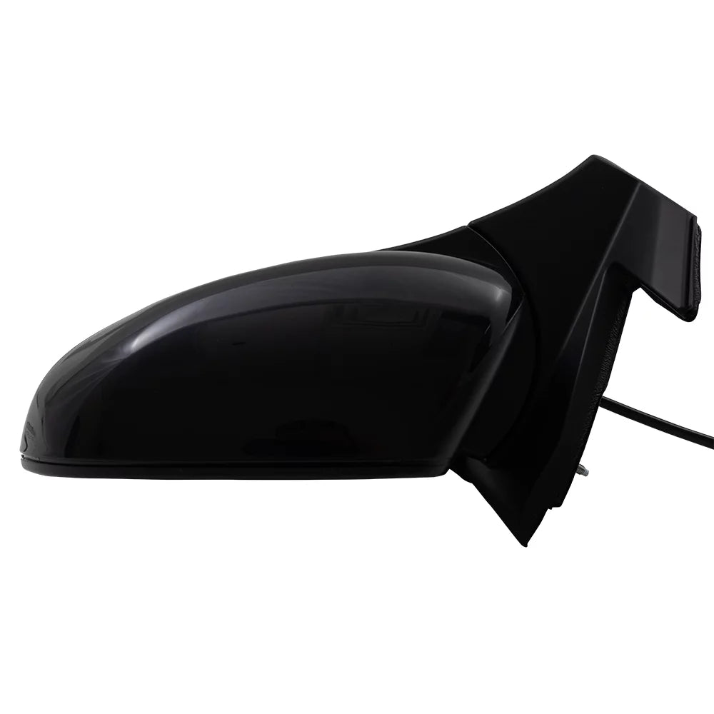 Brock Aftermarket Replacement Driver Left Power Door Mirror Assembly Paint To Match Black Manual Folding With Heat Without Signal-Memory-Auto Dimming-Side View Camera