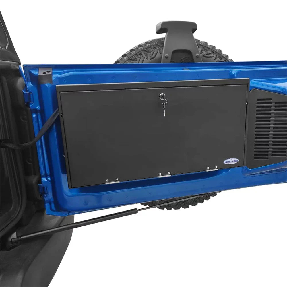 Hooke Road Fit 2021-2023  Bronco Folding Tailgate Table Lockable Steel Storage Box Black