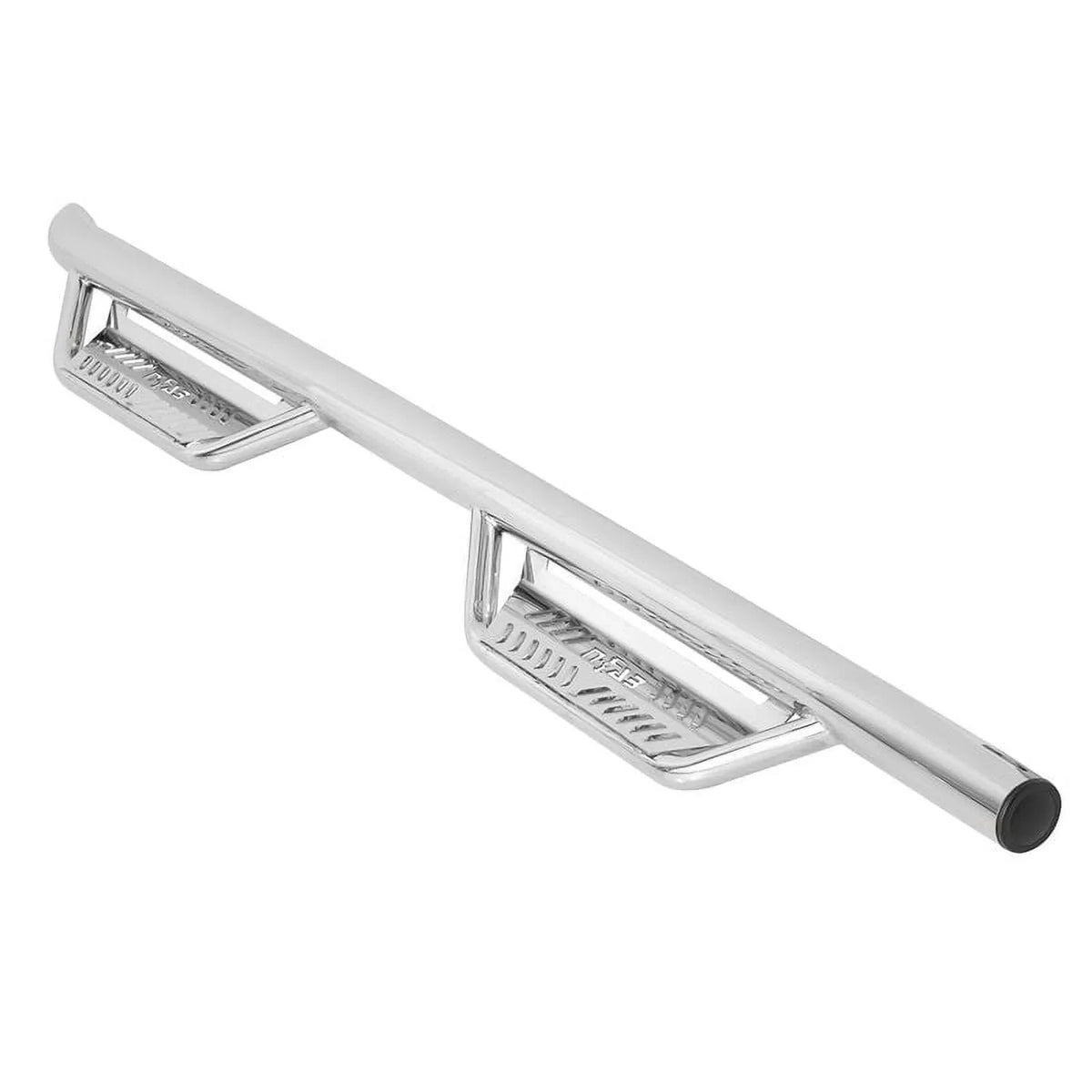 N-Fab by RealTruck Podium Stainless Steel Steps | Polished Stainless Steel, Cab Length | Hpt0786Cc-Ss | suitable with 2007-2021  Tundra Crewmax All Beds, SRW Gas