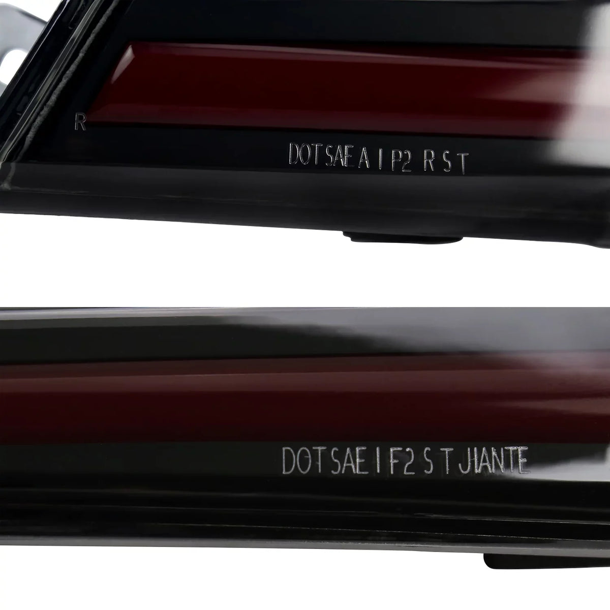 Spec-D Tuning Black Housing Smoke Lens Dynamic LED Sequential Tail Lights with Red Light Bar suitable with 2018-2022 Honda Accord 4Dr Sedan Left + Right Pair Assembly