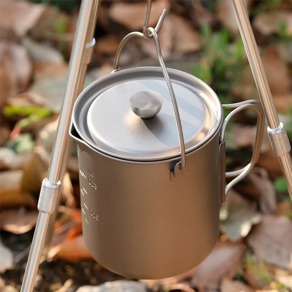 TOMSHOO Method Press Pot, 750ml Camping Coffee Cup with Press Plate, French Press Coffee Maker for Backpacking and Hiking