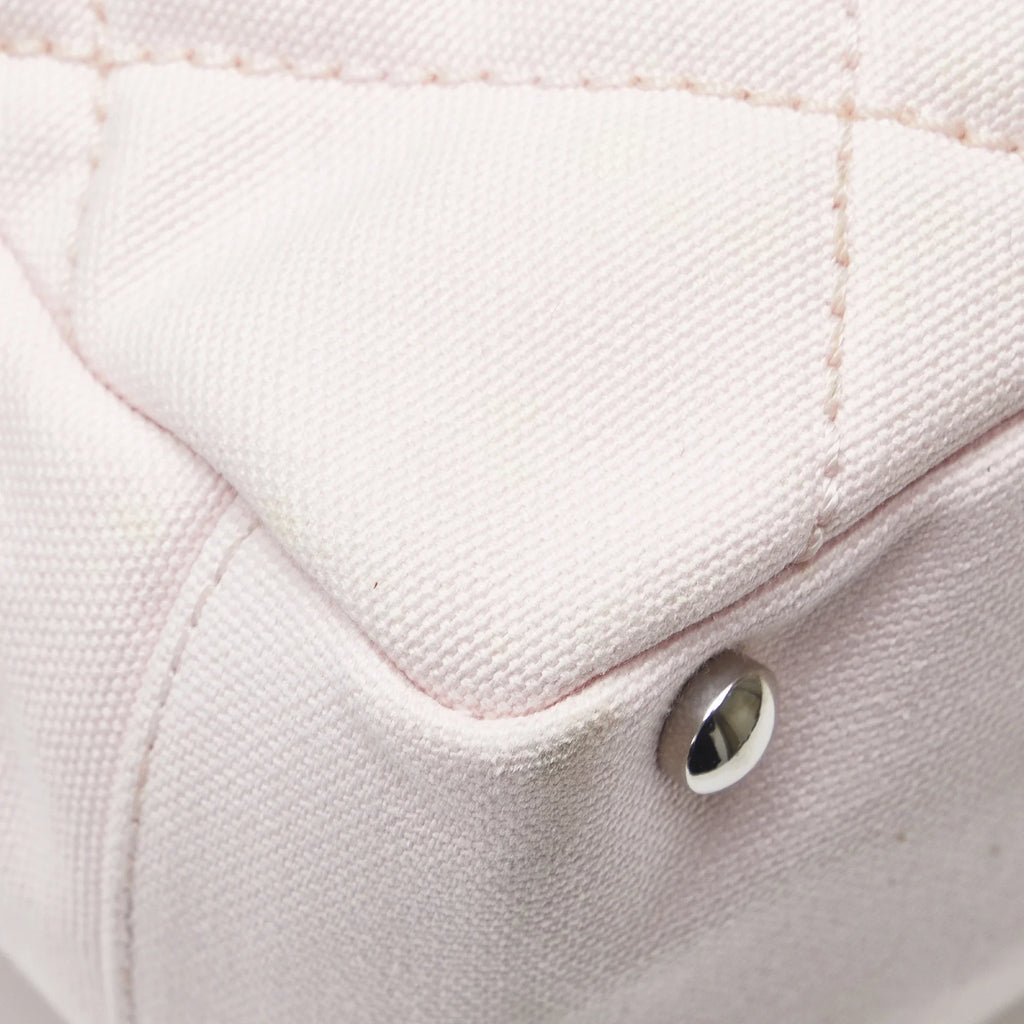Pre-Owned Authenticated Chanel Small Paris-Biarritz Tote Canvas Fabric Pink Tote Bag Unisex (Good)