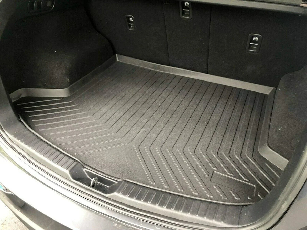 EACCESSORIES EA Cargo Liner – Trunk Mat for Mazda CX-5 CX5 2017-2023 – elements-impervious Trunk Mats for Cars with Raised Lip – Non-Slip Car Trunk Mat Rubber – Easy to Install – Laser Pre-Cut Design