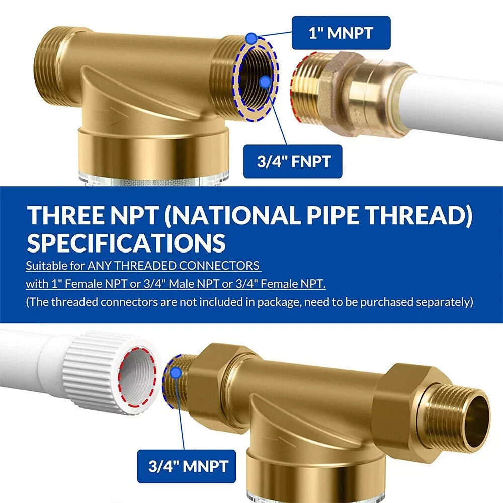 2X moisture Pre-Filter System/whole House Spin Down Sediment moisture Filter 50 Micron