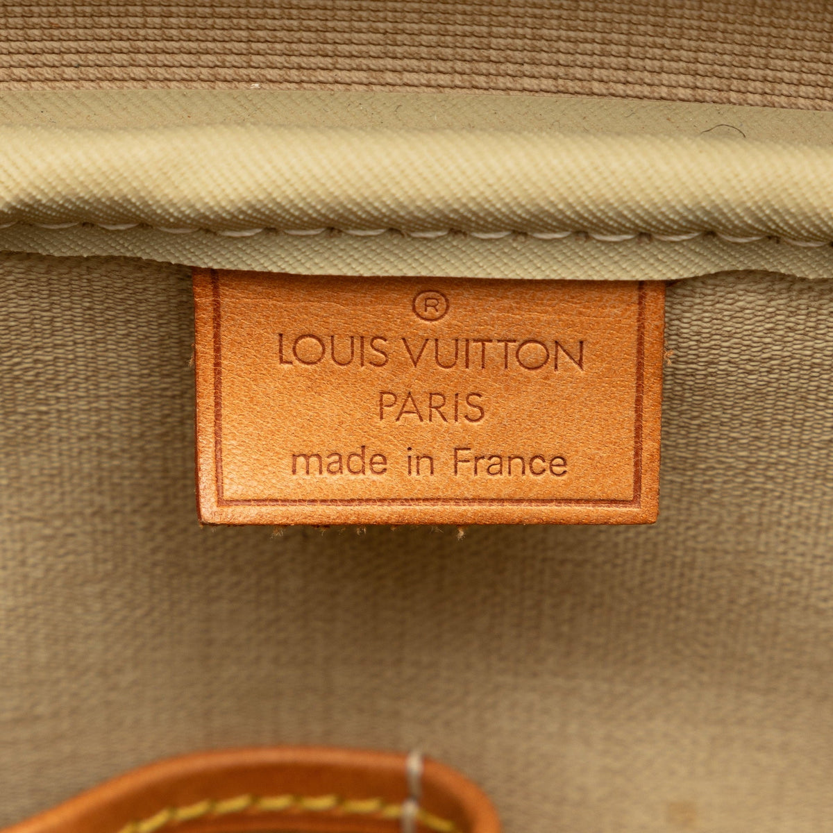 Pre-Owned Authenticated Louis Vuitton Monogram Deauville Canvas Brown Handbag Top HandleBag Unisex (Good)