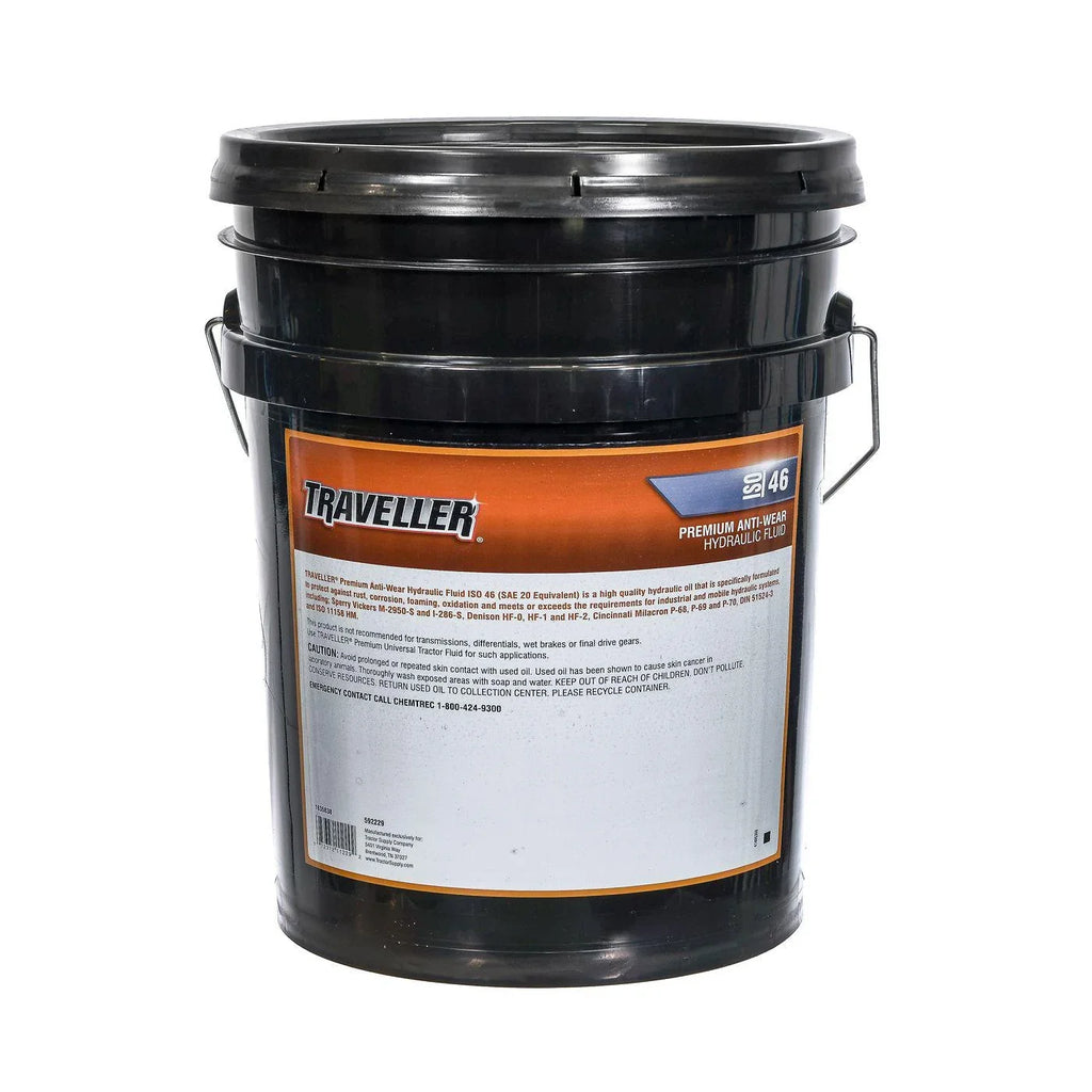 Premium Anti-Wear Hydraulic Oil, ISO 46. Traveller 5 gal
